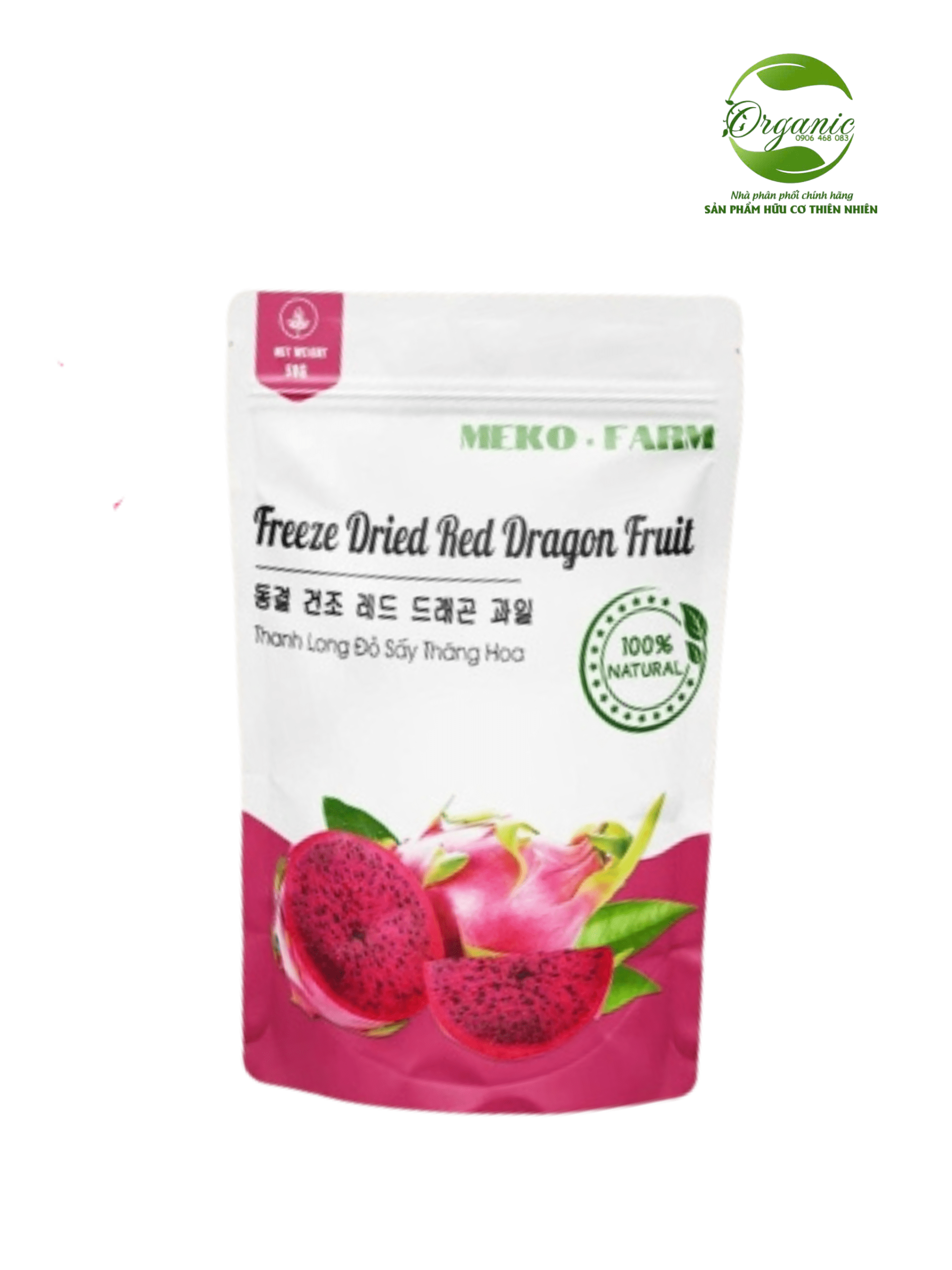 Thanh long đỏ sấy thăng hoa Meko Farm