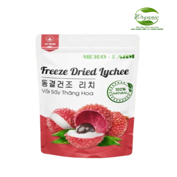 Vải sấy thăng hoa Meko Farm