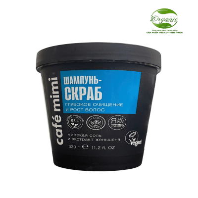 Dầu gội tẩy tế bào chết da đầu làm sạch sâu và kích thích mọc tóc Café mimi Nga