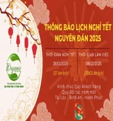 Thông báo lịch nghỉ tết nguyên đán năm 2025