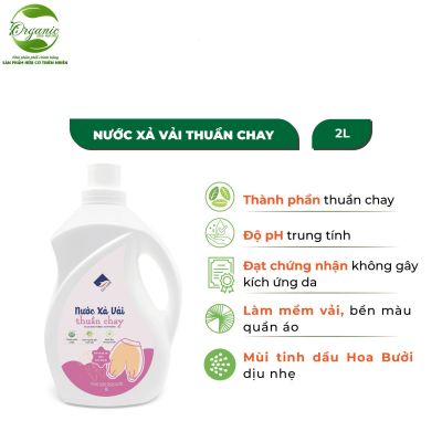 Nước xả vải hữu cơ thuần chay