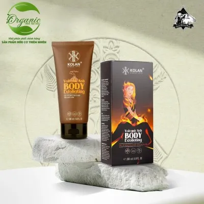 Tẩy tế bào da chết tro núi lửa