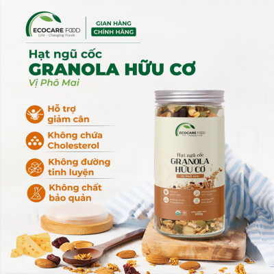 Ngũ Cốc Granola Nướng Mật Ecocare Food Hương Vị Phô Mai