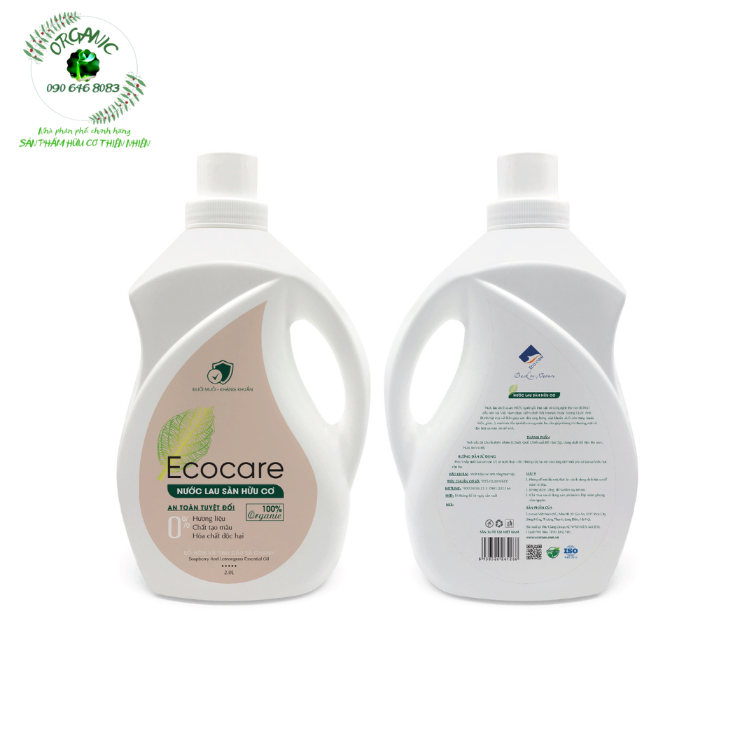 Nước lau sàn hữu cơ bồ hòn 2L Ecocare