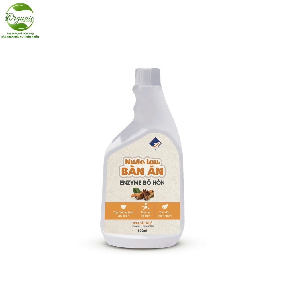 Nước lau bàn ăn hữu cơ bồ hòn 0.5L Ecocare