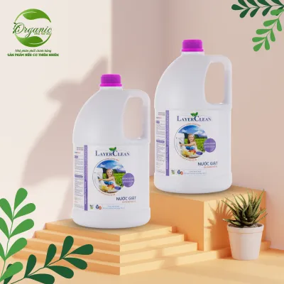 Nước giặt xả hữu cơ tinh chất trà xanh 5L Layer Clean