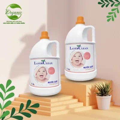 Nước giặt xả hữu cơ tinh chất trà xanh 4L Layer Clean