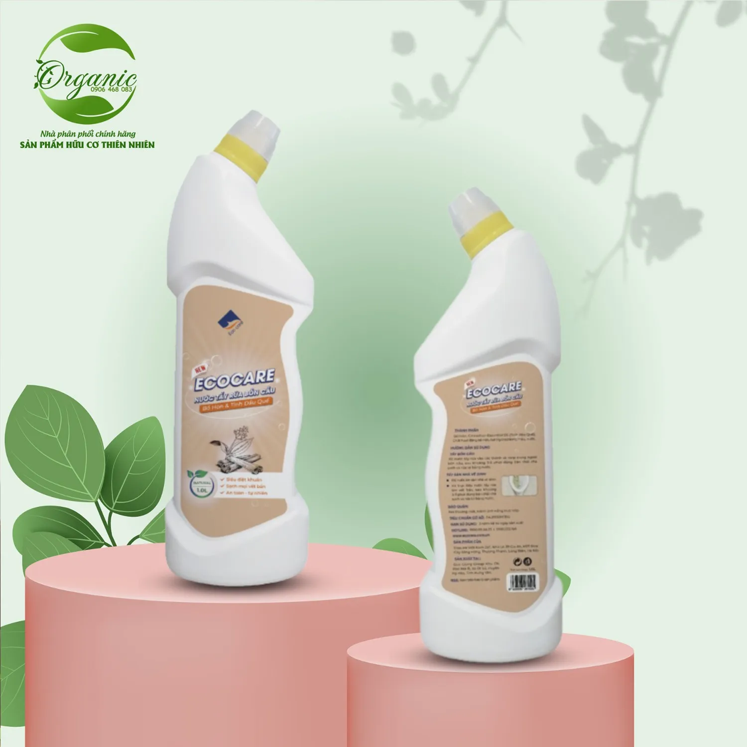Nước tẩy rửa bồn cầu hữu cơ bồ hòn 1L Ecocare