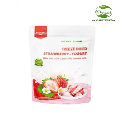 Dâu tây sữa chua sấy thăng hoa Meko Farm