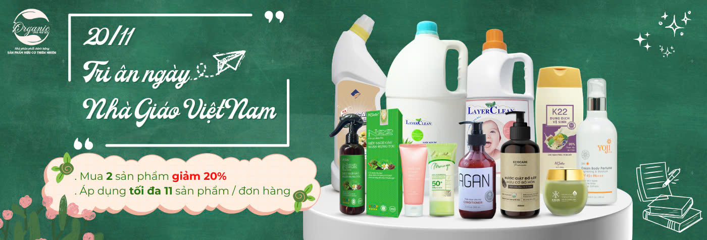 Sản Phẩm Hữu Cơ Thiên Nhiên Organic – Khuyến mãi 20% khi mua từ sản phẩm thứ 2